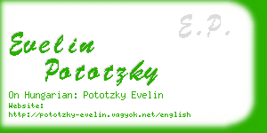 evelin pototzky business card